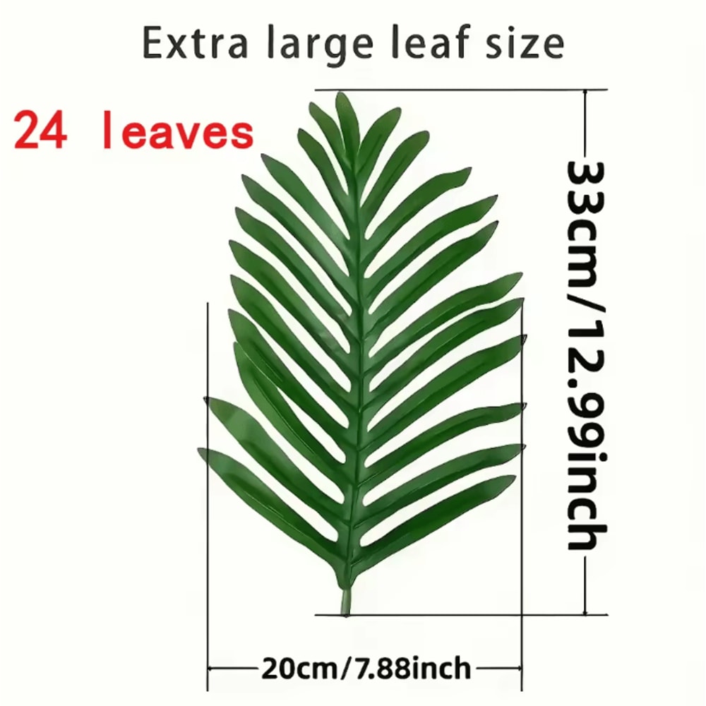 50Inch Giant Artificial Palm Tree Realistic Lush Tropical Plant For Indoor Outdoor Home Decor 4