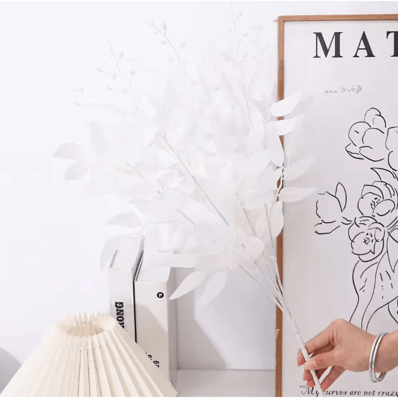 Artificial Eucalyptus Willow Leaves Garland Realistic Greenery Vine Decor For Home Wedding Outdoo 5