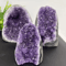 Natural Amethyst Crystal Cluster Geode Raw Quartz Healing Stone For Home Decor Spiritual Energy 0