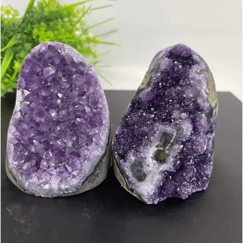 Natural Amethyst Crystal Cluster Geode Raw Quartz Healing Stone For Home Decor Spiritual Energy 1