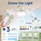 Modern LED Ceiling Fan Light With Remote 3Speed Minimalist Smart Ceiling Fan For Bedroom Living R 0