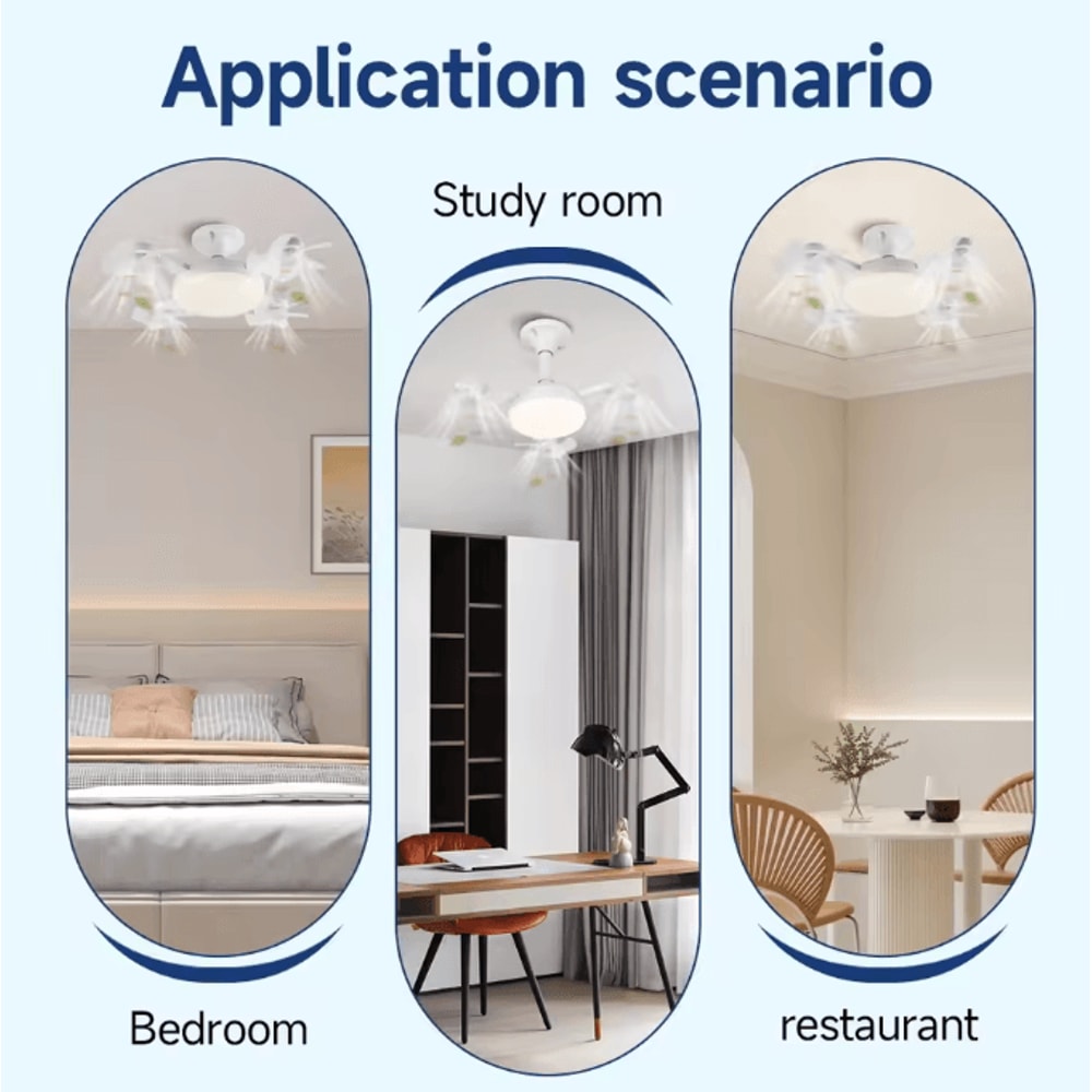 Modern LED Ceiling Fan Light With Remote 3Speed Minimalist Smart Ceiling Fan For Bedroom Living R 2