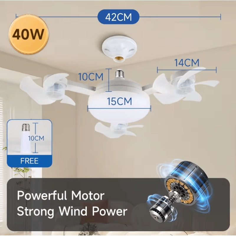 Modern LED Ceiling Fan Light With Remote 3Speed Minimalist Smart Ceiling Fan For Bedroom Living R 4