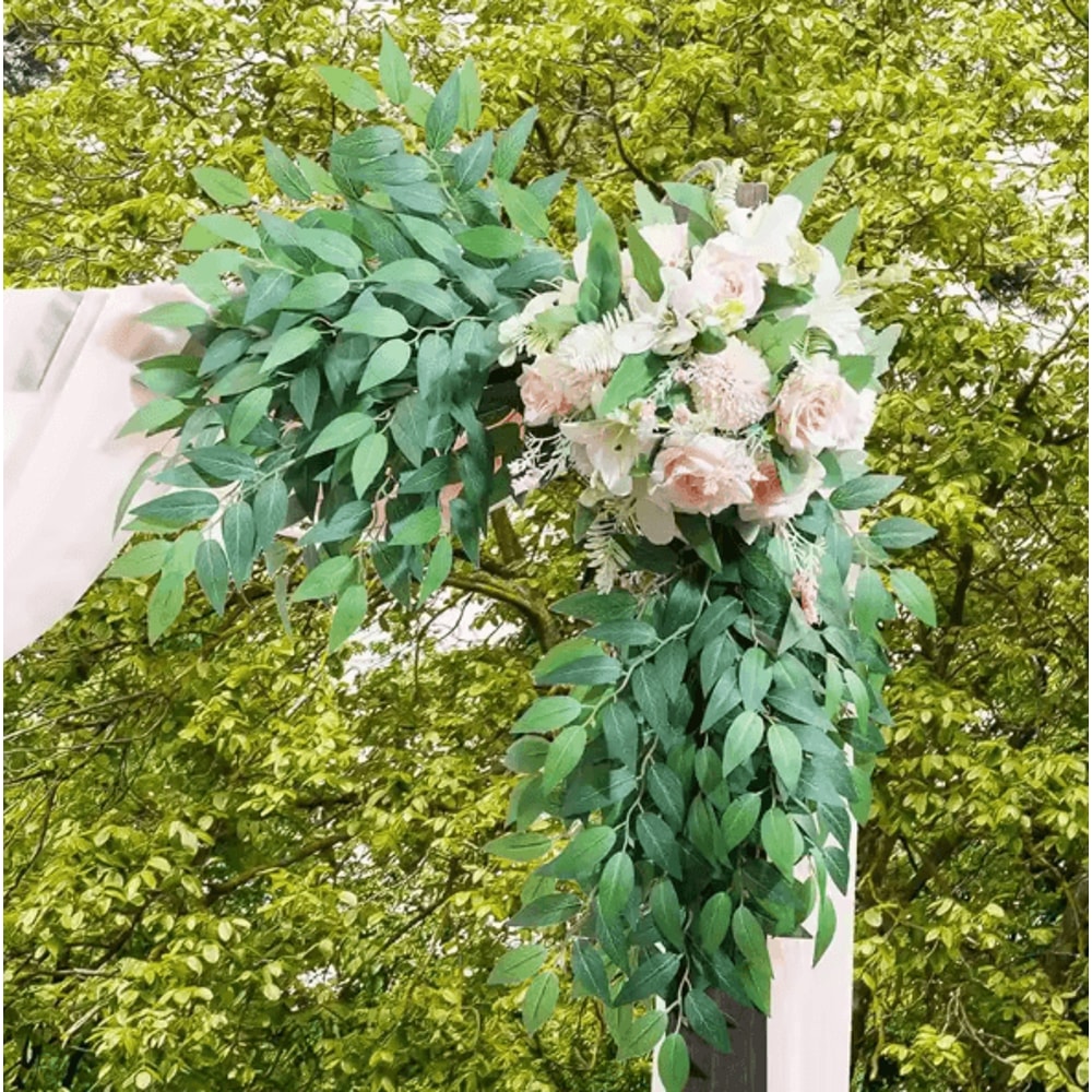 10PCS Italian Ruscus Artificial Greenery Stems For Wedding Arch Bouquet Home Decor Faux Leaves 2