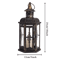 Vintage Nordic Black Iron Candle Lantern Hanging Decorative Lantern For Home Wedding Decor 4