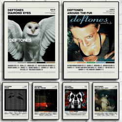 deftones album cover canvas poster around the fur saturday night wrist music wall art decor