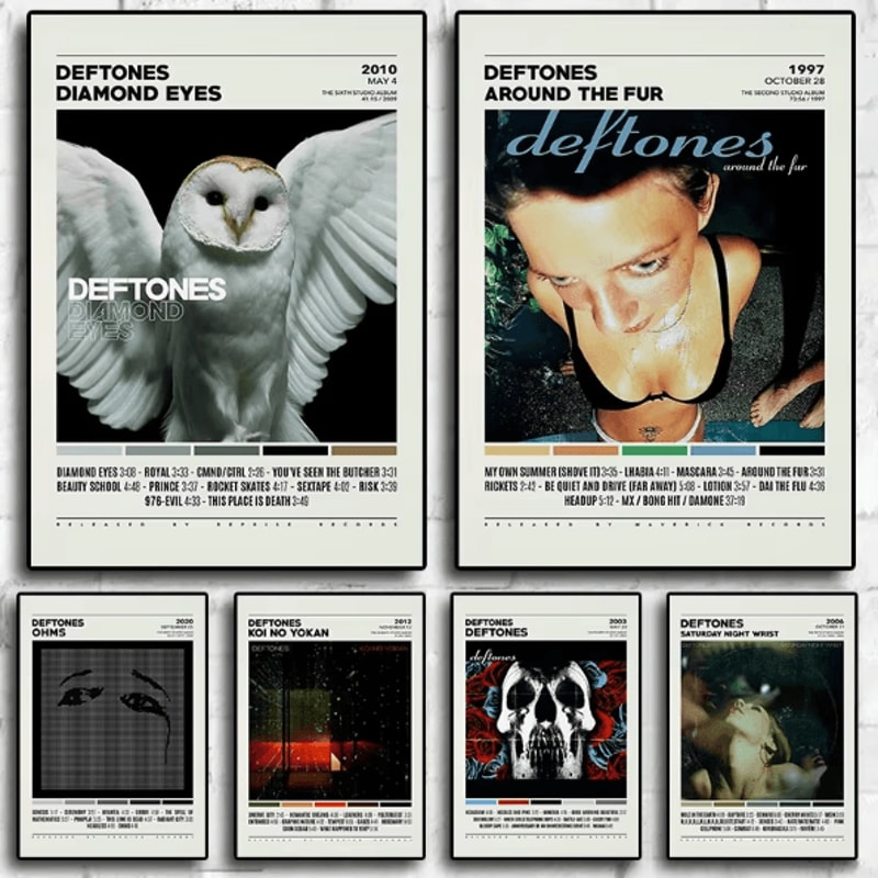 Deftones Album Cover Canvas Poster Around The Fur Saturday Night Wrist Music Wall Art Decor 0