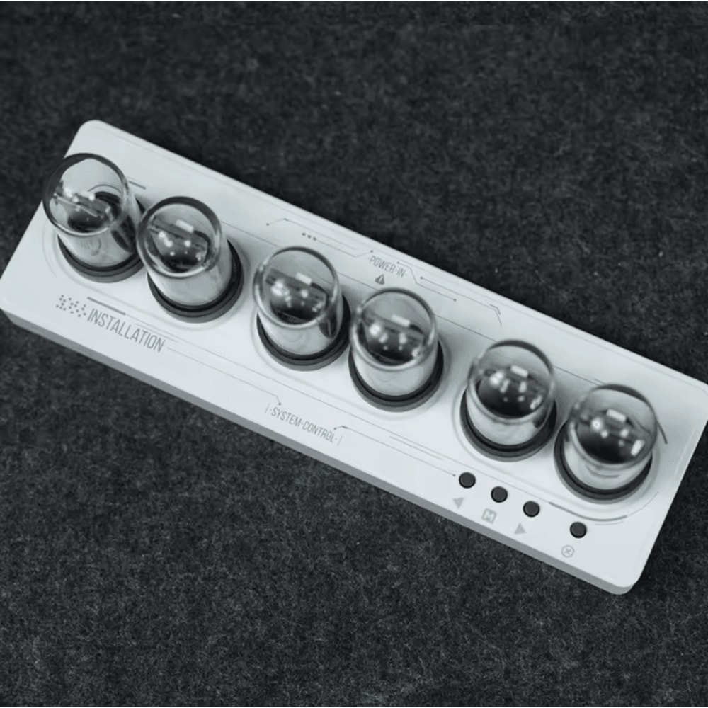 WiFi RGB Nixie Tube Digital Alarm Clock With IPS Display And Custom DIY Screens For Gaming Desk Dec 6