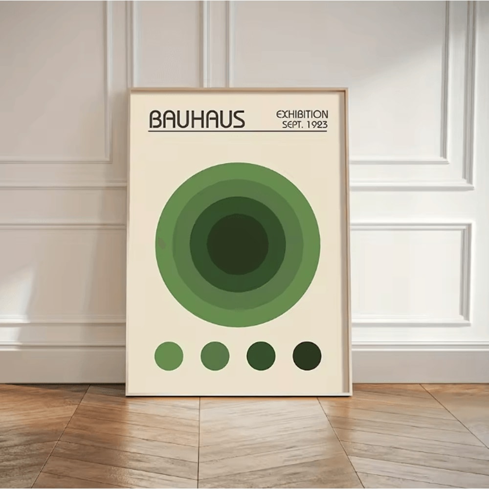 3 Piece Bauhaus Geometric Wall Art Set Minimalist Mid Century Canvas Posters Unframed 7