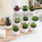 Mini Artificial Succulent Bonsai Plants Realistic Fake Greenery Decor For Desk And Home 0