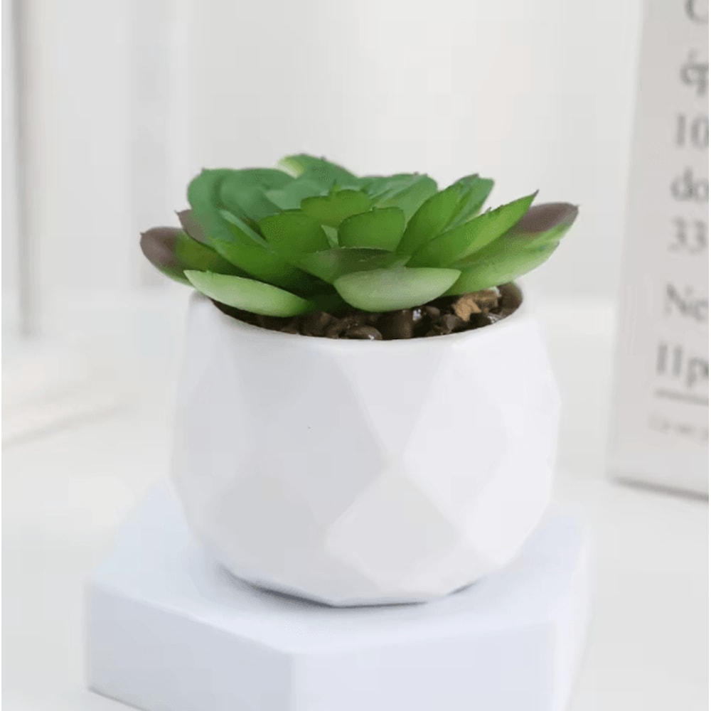 Mini Artificial Succulent Bonsai Plants Realistic Fake Greenery Decor For Desk And Home 10
