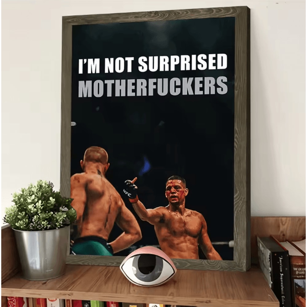 Custom Nate Diaz Poster Canvas Wall Art UFC Fighter Decor For Living Room Gym Unframed Modern Pri 3