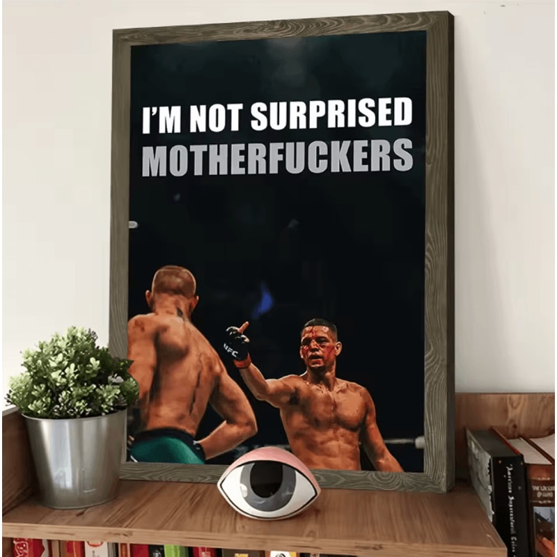 Custom Nate Diaz Poster Canvas Wall Art UFC Fighter Decor For Living Room Gym Unframed Modern Pri 3