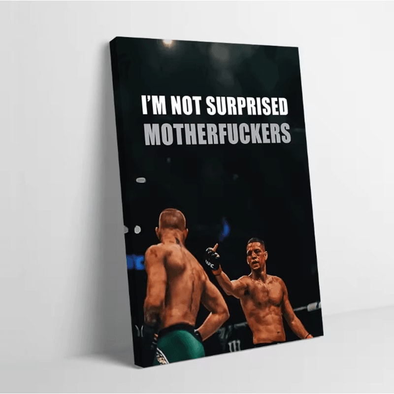 Custom Nate Diaz Poster Canvas Wall Art UFC Fighter Decor For Living Room Gym Unframed Modern Pri 5