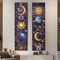 Sun Moon Celestial Purple Floral Tapestry Boho Hippie Wall Hanging Aesthetic Room Decor 6