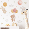 Pink Cartoon Bear Balloon Wall Stickers Cute Kids Room Nursery Wall Decals Decor 3