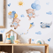 Pink Cartoon Bear Balloon Wall Stickers Cute Kids Room Nursery Wall Decals Decor 4