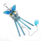 Hummingbird Dragonfly Metal Glass Wind Chime HandPainted Garden Hanging Decor With Soothing Bells 14