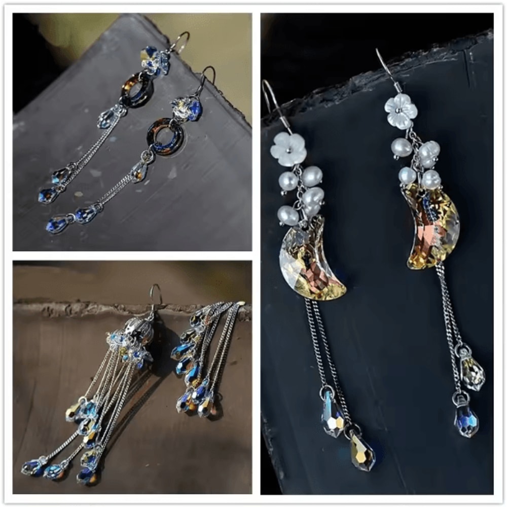 Teardrop Crystal Glass Beads Faceted Pear Shape Jewelry Making Beads For DIY Crafts 2