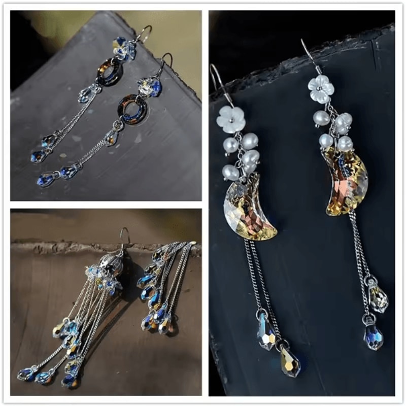 Teardrop Crystal Glass Beads Faceted Pear Shape Jewelry Making Beads For DIY Crafts 2