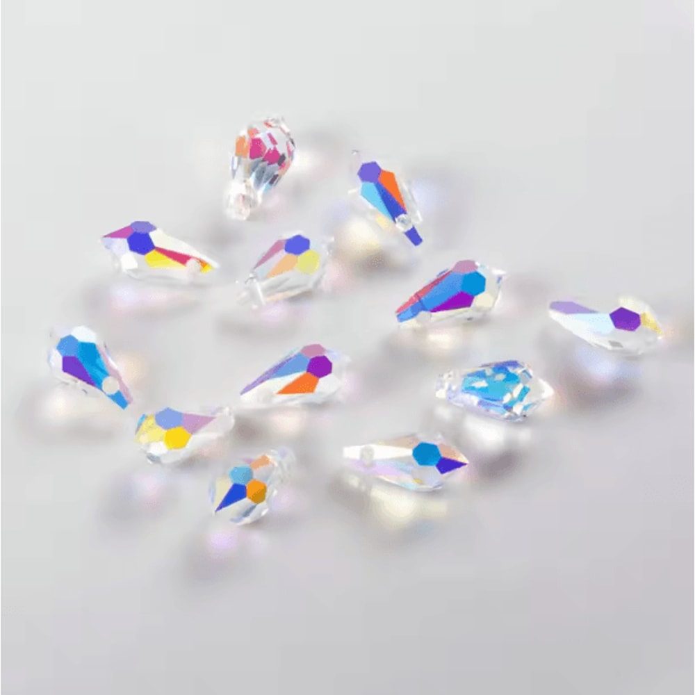 Teardrop Crystal Glass Beads Faceted Pear Shape Jewelry Making Beads For DIY Crafts 5