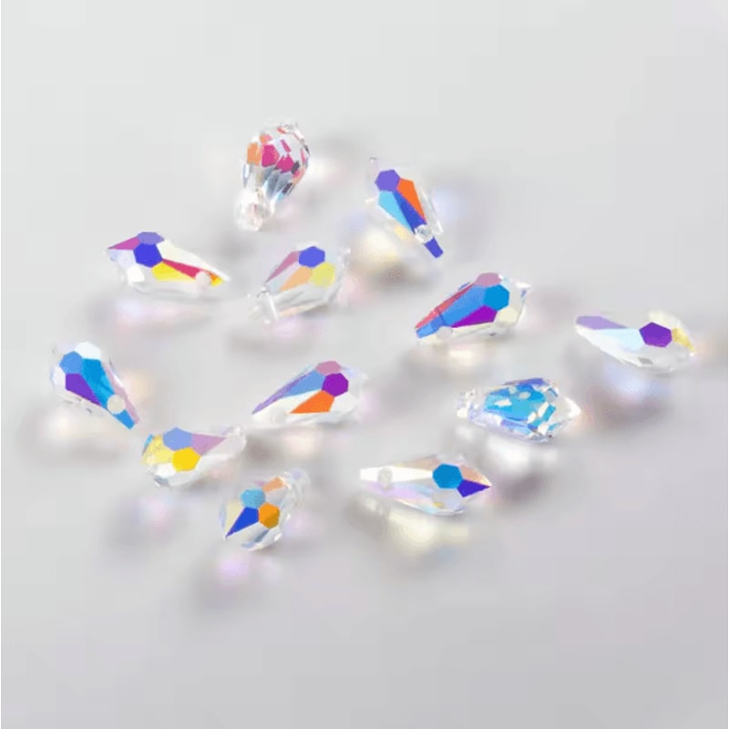 Teardrop Crystal Glass Beads Faceted Pear Shape Jewelry Making Beads For DIY Crafts 5