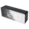 White LED Mirror Digital Alarm Clock With Snooze USB Powered Modern Desk Clock With Night Mode 6