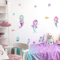 Cartoon Mermaid Watercolor Wall Stickers Under The Sea Nursery Wall Decals For Girls Room Decor 1