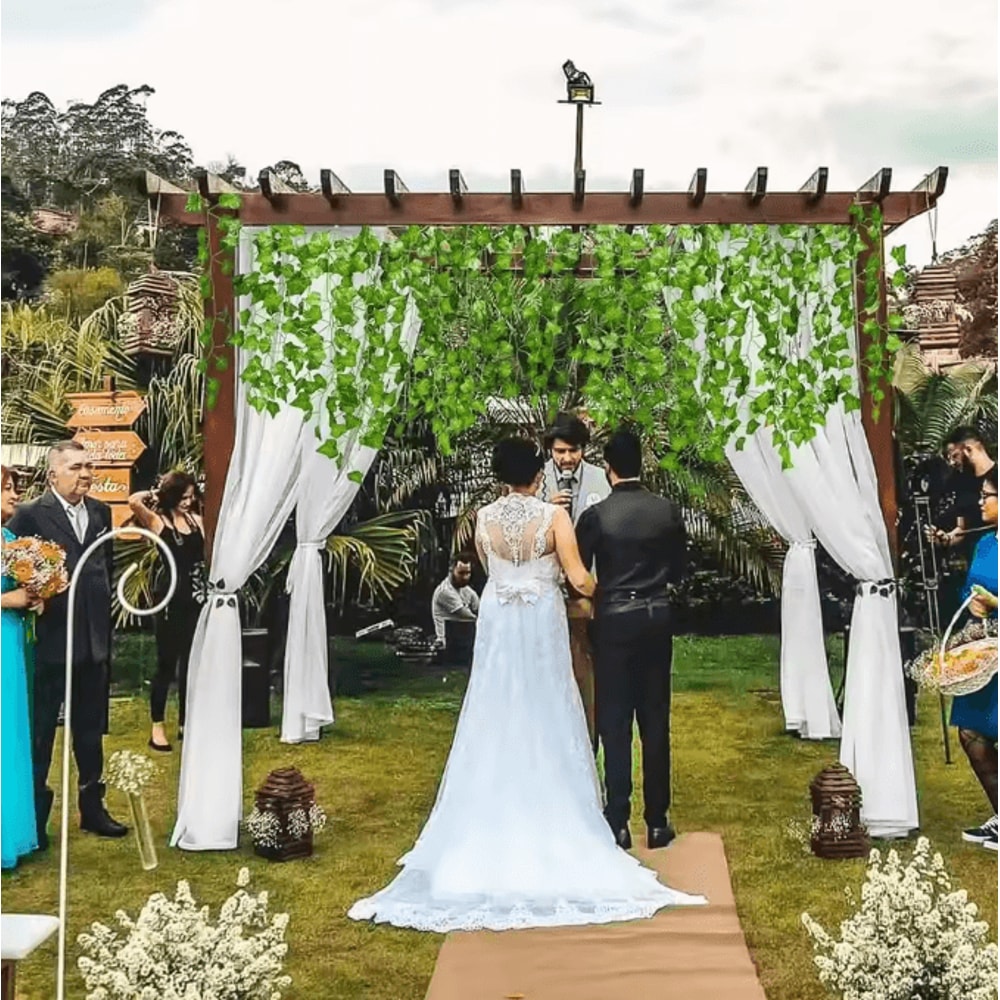 2M Artificial Ivy Garland Vine Lush Green Hanging Plant Decor For Wall Home Styling 1