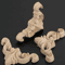 16PCS Wood Carved Applique Set Decorative Corner Onlays For Furniture Walls DIY Decor 4