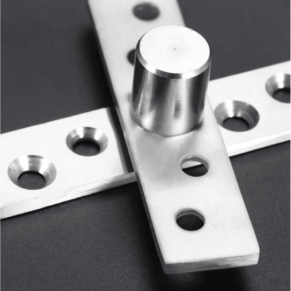 Hidden Door Pivot Hinge Set Stainless Steel Concealed Rotating Hinge For Modern Doors 3