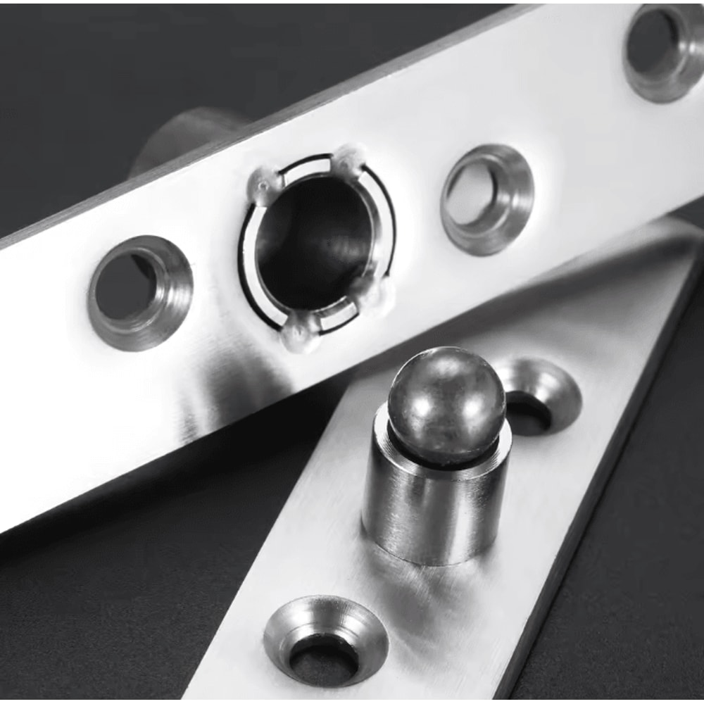 Hidden Door Pivot Hinge Set Stainless Steel Concealed Rotating Hinge For Modern Doors 5