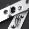 Hidden Door Pivot Hinge Set Stainless Steel Concealed Rotating Hinge For Modern Doors 5
