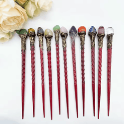 rose quartz crystal wand – natural healing magic scepter for reiki, meditation & home decor