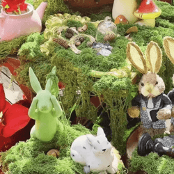 eternal life artificial moss decor – mini landscape fake moss grass for diy crafts & home decoration