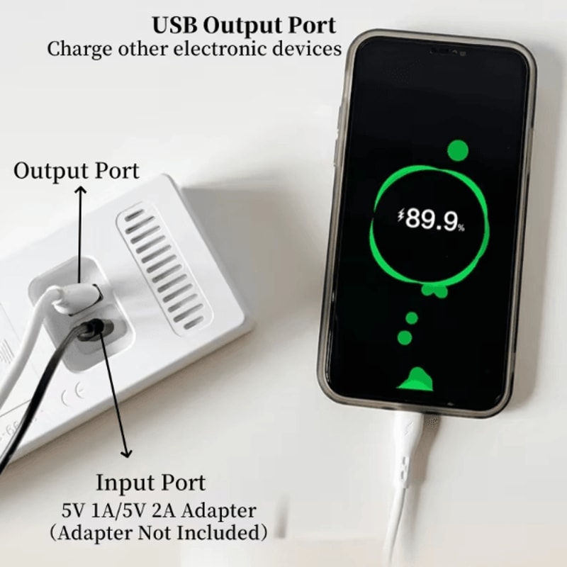 USB LED Digital Alarm Clock With Temperature Dual Alarm Modern Desk Clock With Auto Dimming Snoo 2