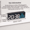 USB LED Digital Alarm Clock With Temperature Dual Alarm Modern Desk Clock With Auto Dimming Snoo 3