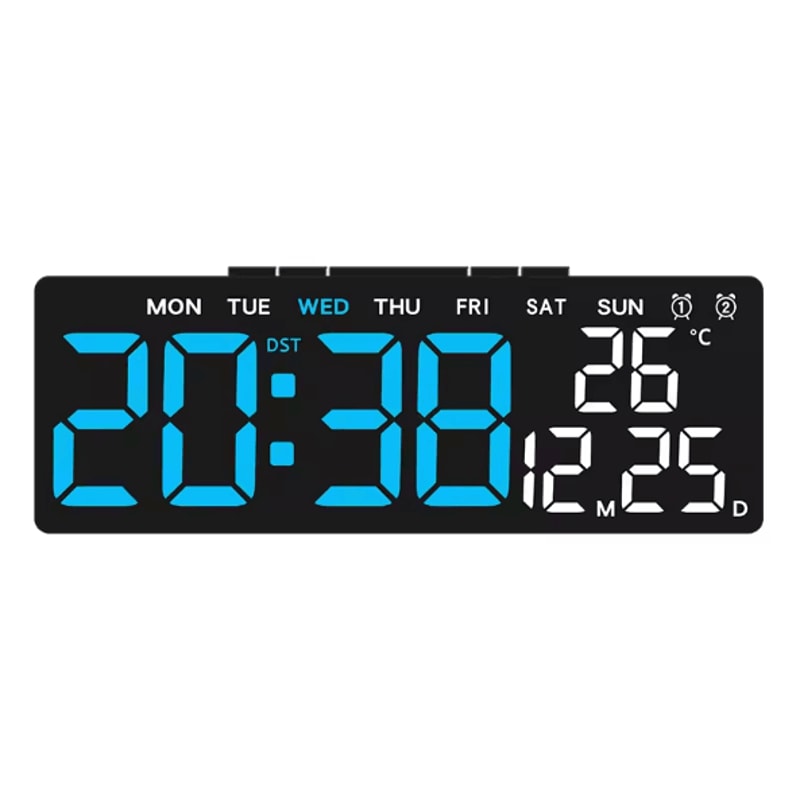 USB LED Digital Alarm Clock With Temperature Dual Alarm Modern Desk Clock With Auto Dimming Snoo 4