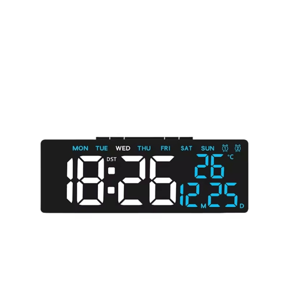 USB LED Digital Alarm Clock With Temperature Dual Alarm Modern Desk Clock With Auto Dimming Snoo 8
