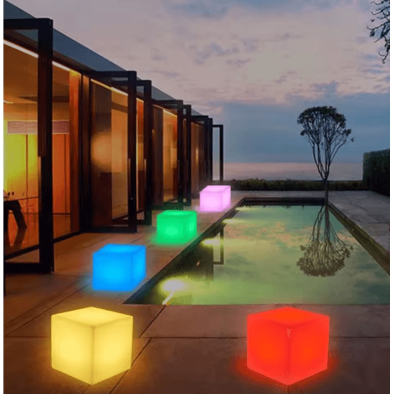 LED Atmosphere Lamp With Remote Control RGB Outdoor Ambient Light For Garden Bar Coffee Shop Deco 1