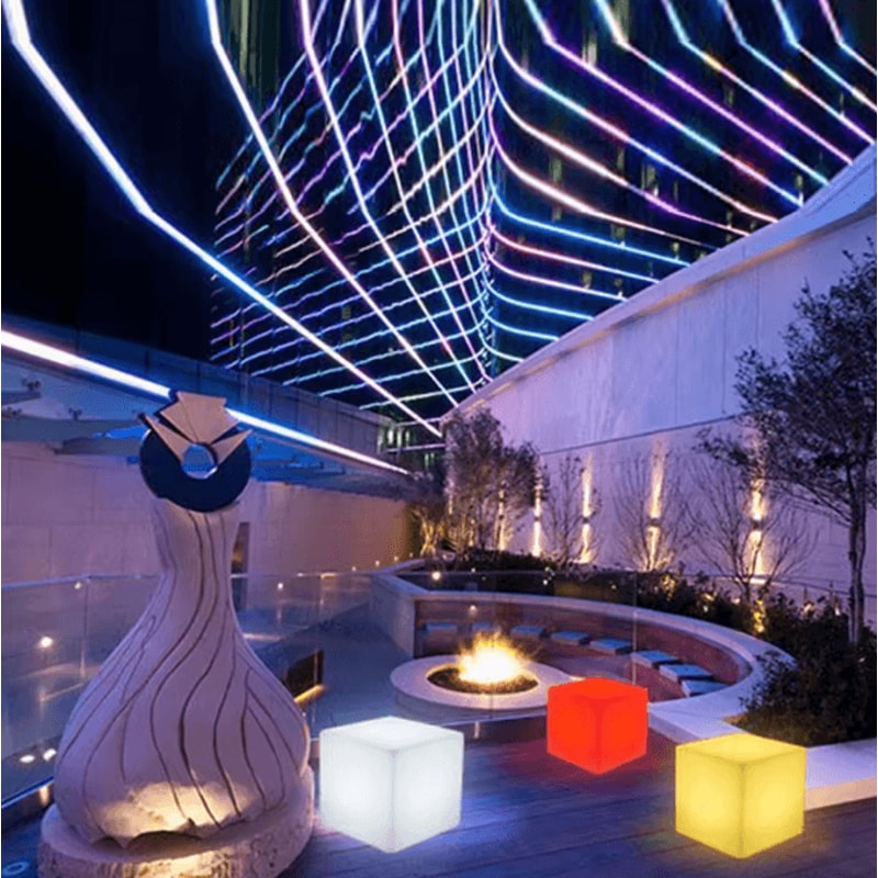 LED Atmosphere Lamp With Remote Control RGB Outdoor Ambient Light For Garden Bar Coffee Shop Deco 3