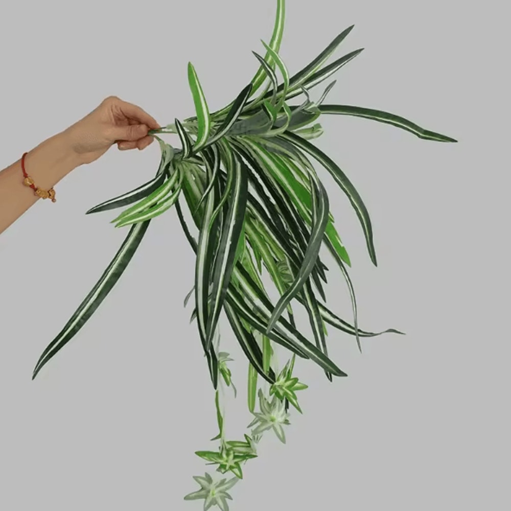 Artificial Orchid Wall Hanging Plant Elegant Fake Hanging Flower Decor For Home Restaurant Weddin 2