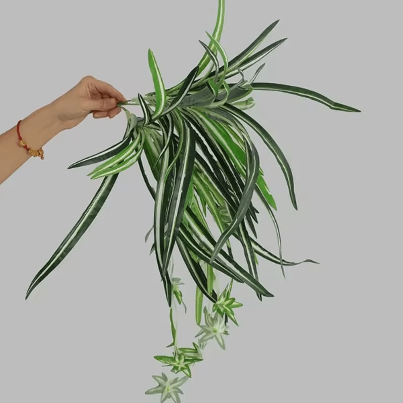 Artificial Orchid Wall Hanging Plant Elegant Fake Hanging Flower Decor For Home Restaurant Weddin 2