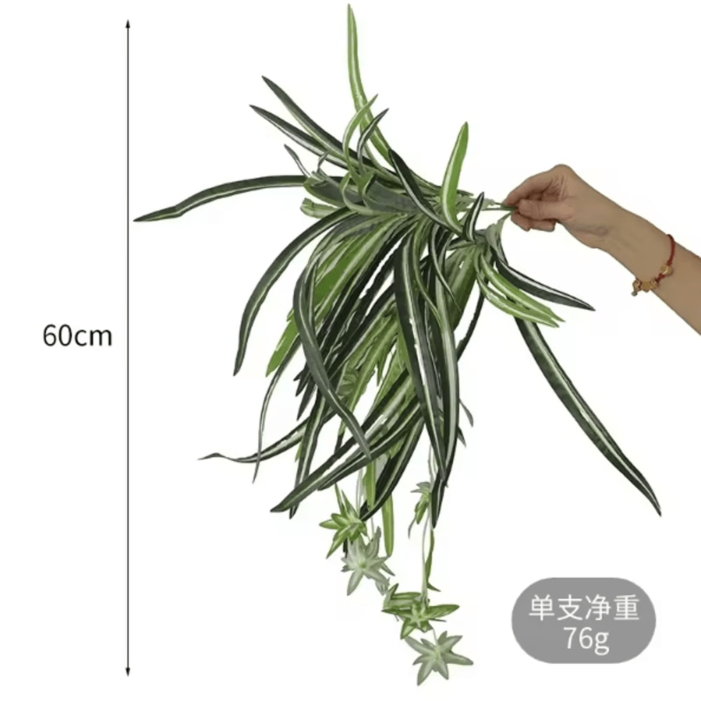 Artificial Orchid Wall Hanging Plant Elegant Fake Hanging Flower Decor For Home Restaurant Weddin 4