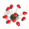 20PCS Red Wooden Ladybug Garden Stakes Cute Decorative Plant Stakes For Outdoor Yard Home Decor 3
