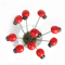 20PCS Red Wooden Ladybug Garden Stakes Cute Decorative Plant Stakes For Outdoor Yard Home Decor 3