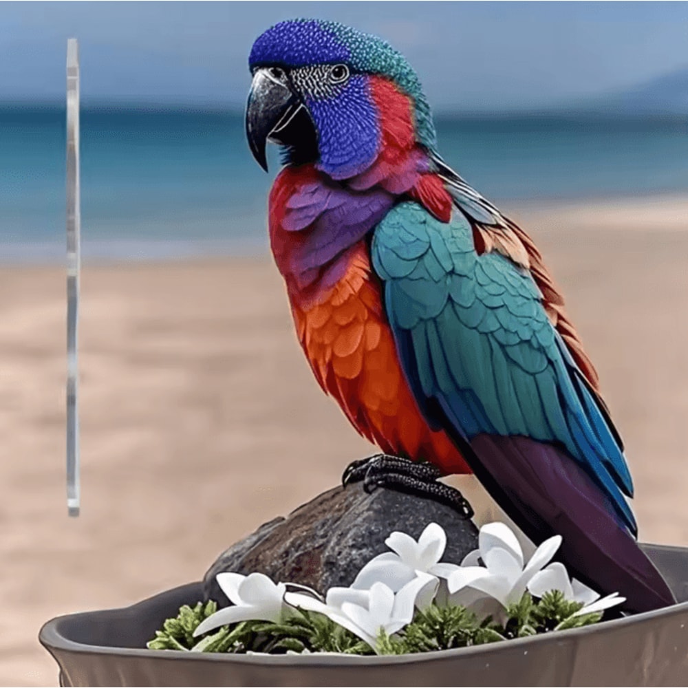 Colorful Parrot Garden Stake Decor Bright Outdoor Bird Ornament For Lawn Patio Home Decoration 1