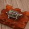Vintage Copper Turtle Figurine Feng Shui Brass Tortoise Ornament For Desk Tea Pet Home Decor 3