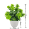 Mini Artificial Potted Plant Bonsai Decorative Fake Flower Tabletop Ornament For Home And Office De 2