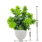 Mini Artificial Potted Plant Bonsai Decorative Fake Flower Tabletop Ornament For Home And Office De 2